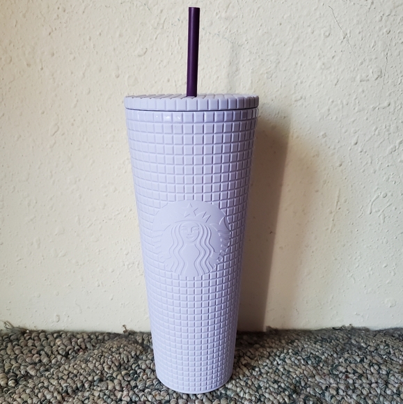Starbucks Lilac Grid Tumbler